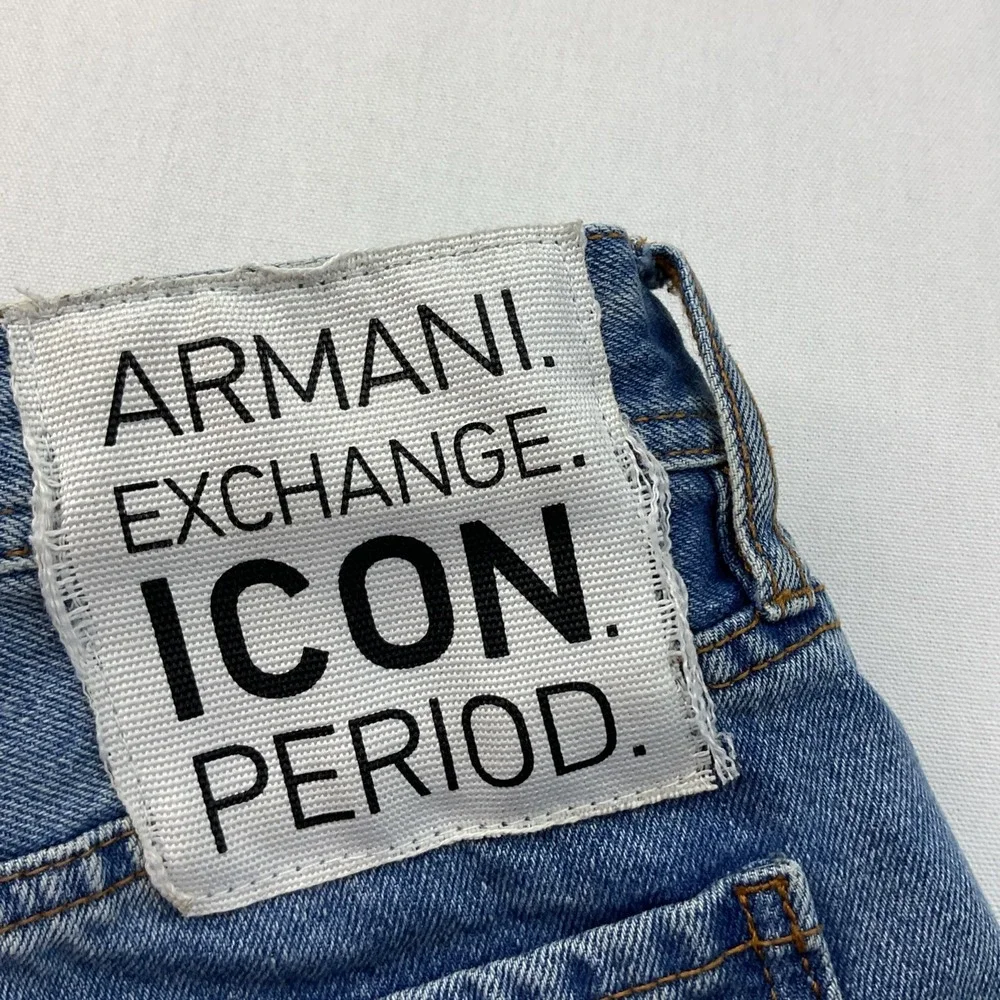 Armani Exchange A|X J13 Slim Jeans Men Sz‎ 34 Medium Wash Tapered Streetwear
